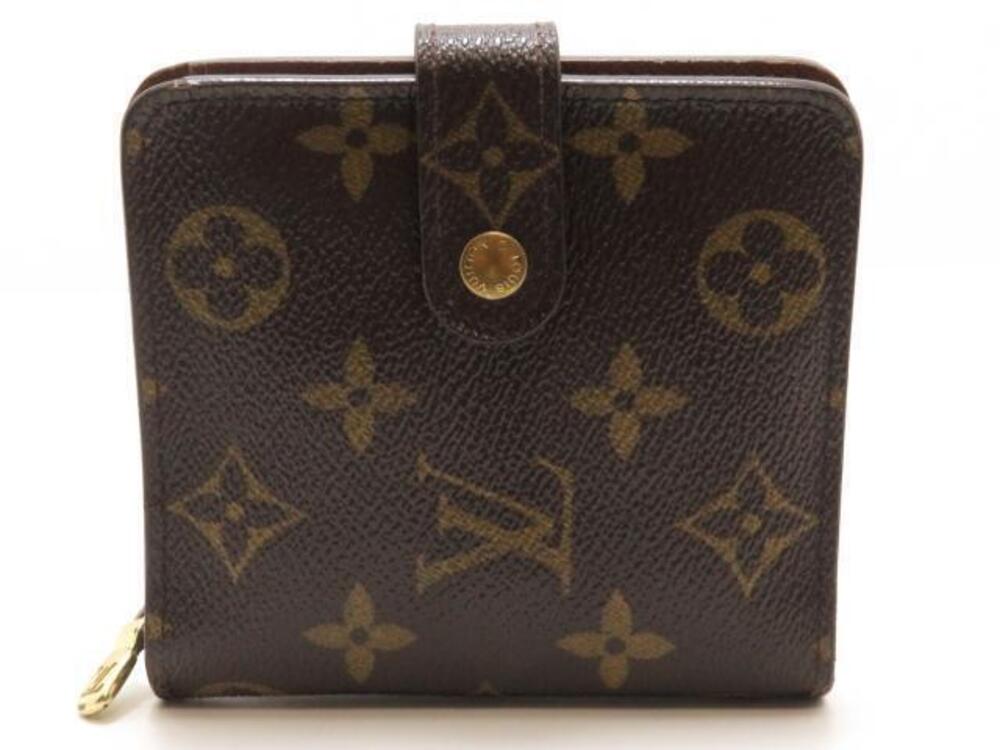 LOUIS VUITTON Compact Wallet Zip Monogram